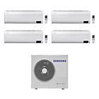 Samsung climatizzatore condizionatore quadri split inverter windfree avant 7000+7000+7000+18000 btu aj080txj