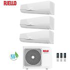 Riello climatizzatore condizionatore trial 7+7+12 aaria plus multi 355 p da 7000+7000+12000 btu con gas r-3