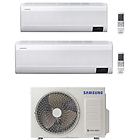 Samsung climatizzatore condizionatore dual split inverter windfree avant 7+18 con aj052txj2kg r-32 wi-fi int