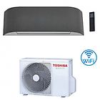 Toshiba climatizzatore condizionatore haori wifi r32 13000 ( 12000 ) btu ras-b13n4kvrg-e bianco con tessuti 