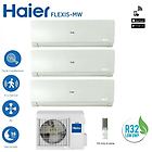 Haier climatizzatore condizionatore trial 12+12+12 serie flexis 12000+12000+12000 btu con 3u70s2sr2fa r32 