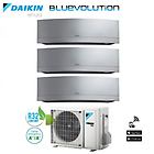 Daikin Climatizzatore Trial Split 12+12+12 Inverter Emura Silver R-32 Bluevolution 12000+12000+12000 Con 3m