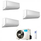 Comfee midea climatizzatore midea trial split extreme 12000+12000+12000 m30-27fn8-q r-32 12+12+12 wi fi int