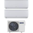 Baxi condizionatore climatizzatore dual split inverter astra r32 7000+12000 btu con lsgt40-2m wi-fi optio