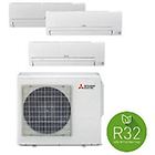 Mitsubishi condizionatore multisplit 12000 + 9000 + 9000 btu r32