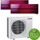 Mitsubishi condizionatore dualsplit kirigamine zen 9000 + 9000 btu r32