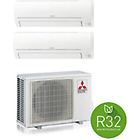 Mitsubishi condizionatore dualsplit 12000 + 9000 btu r32