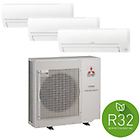 Mitsubishi condizionatore multisplit 9000 + 9000 + 9000 btu r32