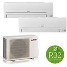 Mitsubishi condizionatore dualsplit 9000 + 9000 btu r32