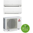 Mitsubishi condizionatore dualsplit  12000 + 18000 btu r32