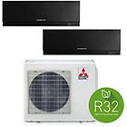 Mitsubishi condizionatore dualsplit kirigamine zen 12000 + 9000 btu r32