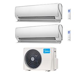 Comfee midea climatizzatore condizionatore inverter dual split 9+9 midea ultimate comfort 9000+9000 btu m2o