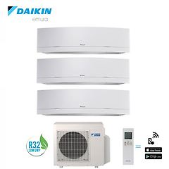 Daikin climatizzatore dual split 9+9 inverter serie emura silver wi-fi r-32 bluevolution 9000+9000 con 2mxm