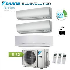 Daikin climatizzatore condizionatore dual split 9+9 inverter perfera serie ftxm bluevolution r-32 9000+9000