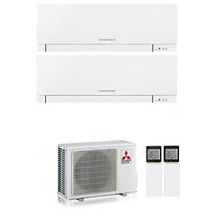 Mitsubishi climatizzatore condizionatore electric dual 12+18 inverter serie msz-ef2 kirigamine zen 12000+18000 