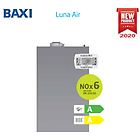 Baxi caldaia luna air 24 kw nox 6 a condensazione per incasso metano o gpl completa di kit scarico fumi n