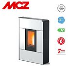 Mcz stufa a pellet in acciaio raam comfort air 8 s1 8 kw bianca