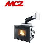 Mcz termocamino a pellet idro vivo 90 hydro 16 m1 maestro fino a 170mq