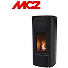 Mcz stufa a pellet musa hydromatic 24 2,0 in acciaio 24 kw metal dark m1 maestro