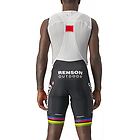 Castelli competizione bib quickstep pantaloni bici con bretelle uomo black m