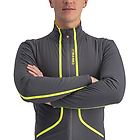 Castelli flight air giacca ciclismo uomo grey/yellow l
