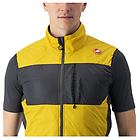 Castelli unlimited puffy gilet ciclismo uomo yellow/black l