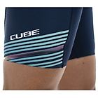 Cube teamline ws shorts pantaloncini da bici donna blue s