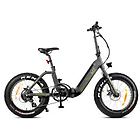 Smartway bicicletta elettrica monster bike pieghevole m3 ruote 20'' titanio