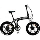 Momo bicicletta elettrica tokio ruote 20'' fat bike motore 250w nero e argento