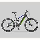 Argento Bike bicicletta perfomance pro+, ruote 27.5'' autonomia 60km nero, blu, verde alluminio