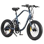 Nilox Bicicletta J3 Plus Citybike Ruote 20''- Freni A Disco Velocità Max 25km/h Blu Petrolio