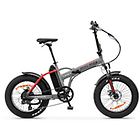 Argento Bike bicicletta mini max velocità max 25 km/h autonomia 40 km grigio/rosso