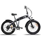 Emg bicicletta e-bike bomber x 20'' 12ah batteria integrata foldable grigio/nero