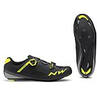 Northwave core plus scarpe bici da corsa uomo black/yellow 45