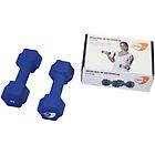 Get Fit neoprene dumbbell coppia manubri blue