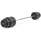 Gymstick vinyl barbell dumbbell set 60 bilancieri black