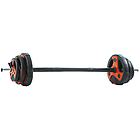 Gymstick vinyl grip pump set 20kg bilancieri e pesi black