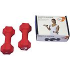 Get Fit neoprene dumbbell coppia manubri red