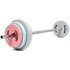 Gymstick vivid pump set 20kg bilanciere e pesi pink/grey/light blue