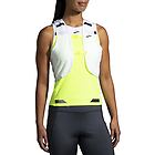 Brooks run visible covertible w giacca running donna white/yellow m