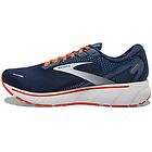 Brooks ghost 14 scarpe running neutre uomo dark blue/orange 11,5 us