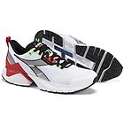 Diadora mythos blushield vigore 2 scarpe running neutre uomo white/black/red 9 uk