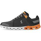 On cloudflow scarpe running neutre uomo black/dark grey/orange 10,5 us