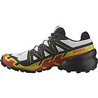 Salomon speedcross 6 scarpe trail running uomo white/black/yellow 10,5 uk
