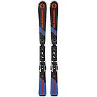 Blizzard firebird jr (100-140) + fdt jr 4.5 sci alpino bambino black/blue 130 cm