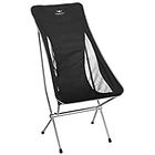 Kaikkialla folding chair big sedia da campeggio black/grey