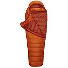 Rab ascent 300 sacco a pelo in piuma orange regular