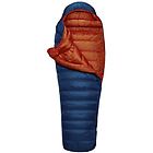 Rab ascent 700 sacco a pelo in piuma blue/red