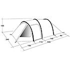 Outwell earth 5 tenda tunnel black/grey