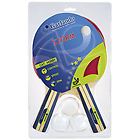 Garlando set storm 2 racchette da ping pong + 3 palline blue